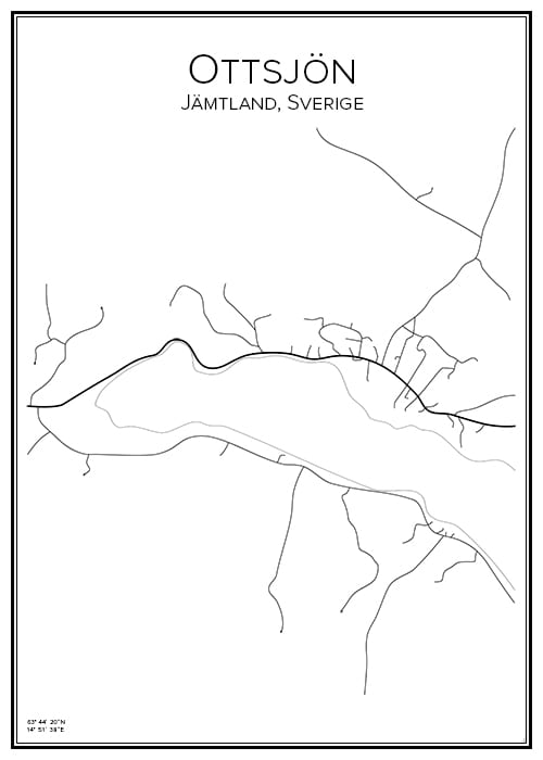 Stadskarta över Ottsjön
