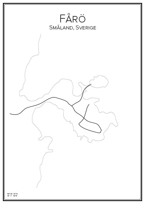 Stadskarta över Fårö