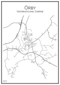 Stadskarta över Örby