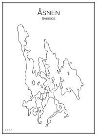 Stadskarta över Åsnen