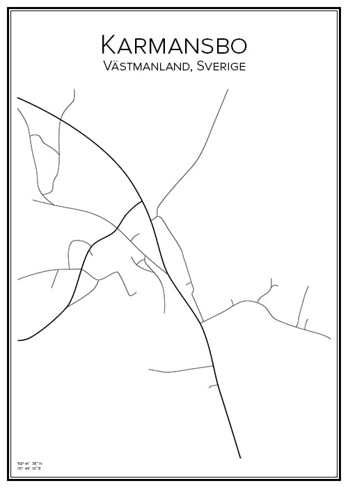 Stadskarta över Karmansbo