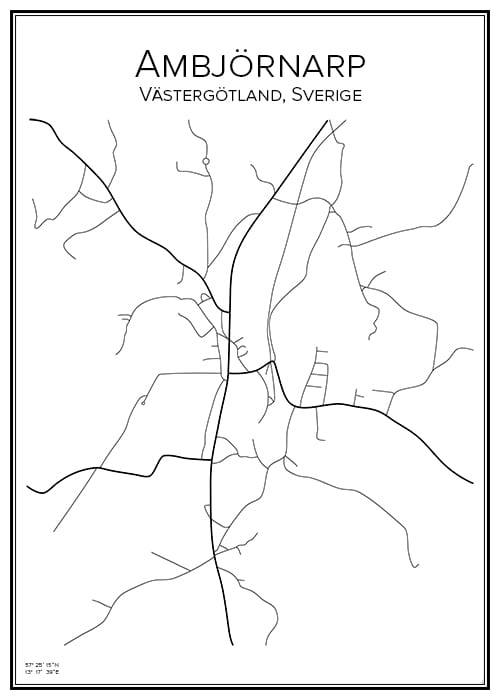 Stadskarta över Ambjörnarp