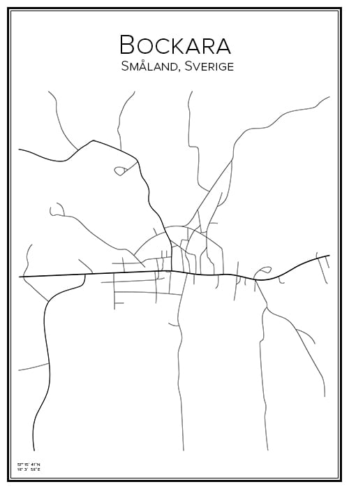 Stadskarta över Bockara