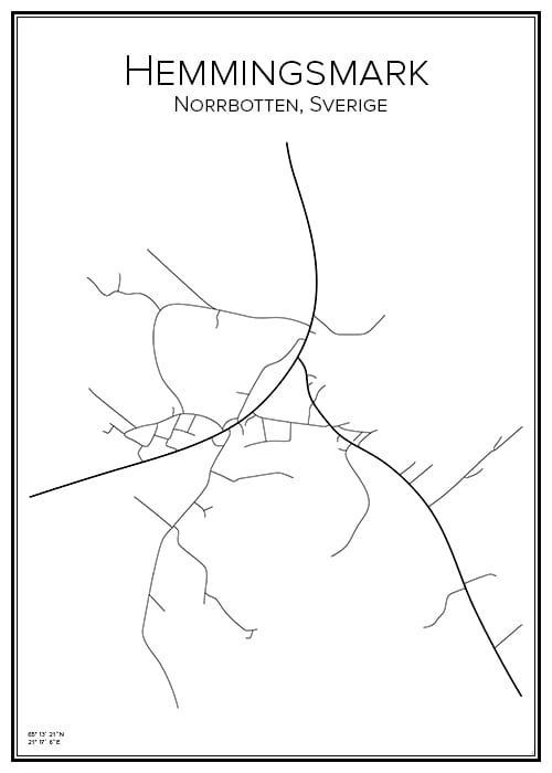 Stadskarta över Hemmingsmark
