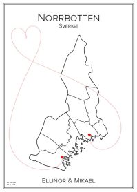 Kärlekskarta över Norrbotten (landskap)