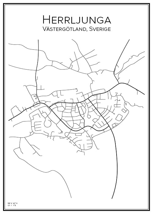 Stadskarta över Herrljunga