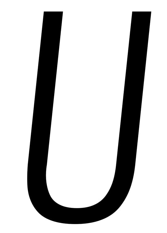 Poster med bokstaven U