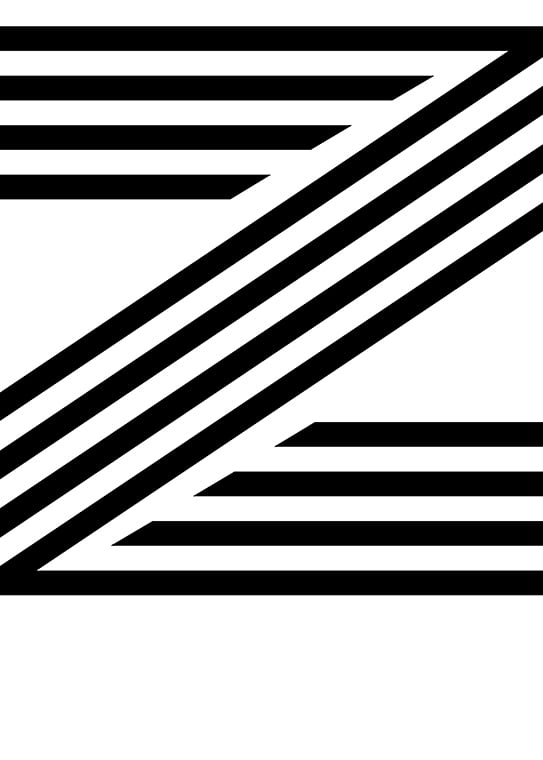 Poster med bokstaven Z