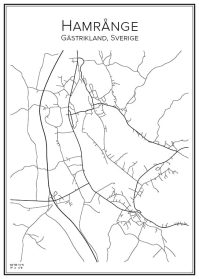 Stadskarta över Hamrånge