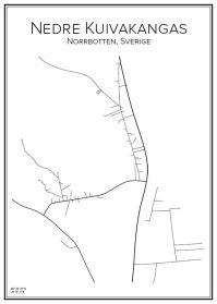 Stadskarta över Nedre Kuivakangas