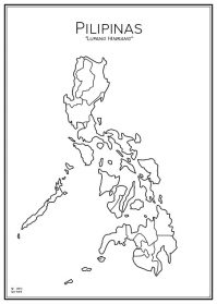 Stadskarta över Filippinerna