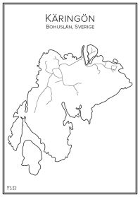Stadskarta över Käringön