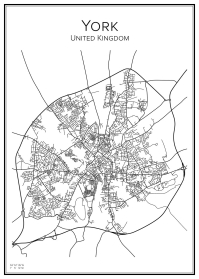 Stadskarta över York