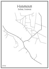 Stadskarta över Hammar