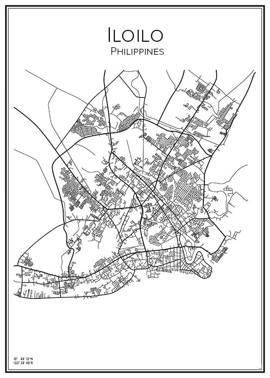 Stadskarta över Iloilo