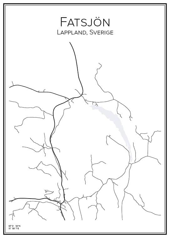 Stadskarta över Fatsjön