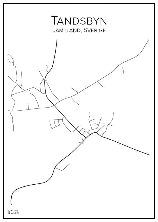 Stadskarta över Tandsbyn