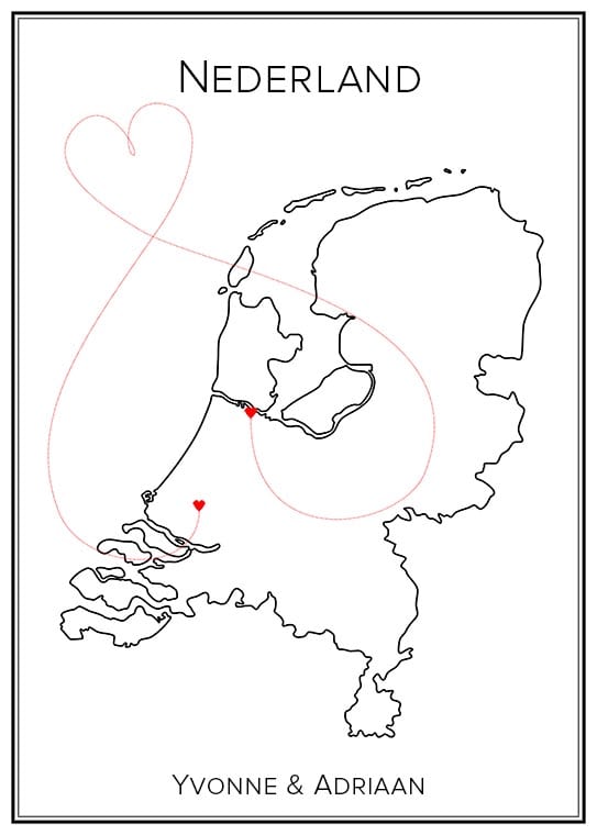 Kärlekskarta Nederländerna