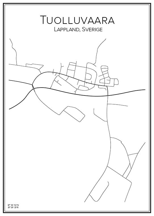 Stadskarta över Tuolluvaara