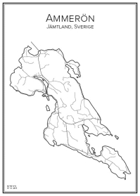 Stadskarta över Ammerön
