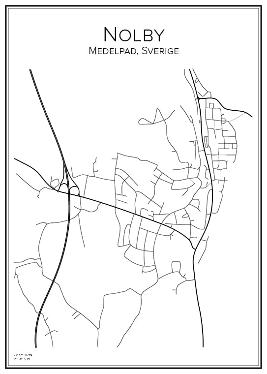 Stadskarta över Nolby