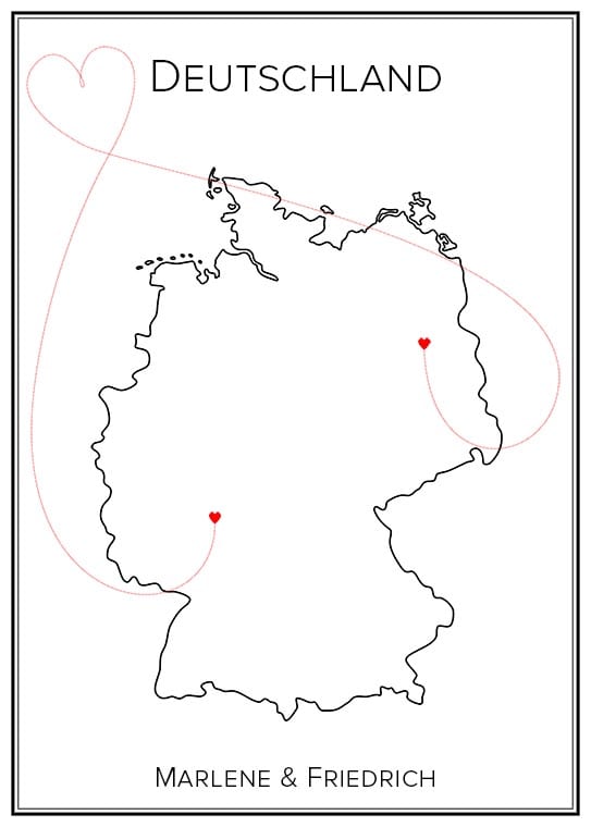 Kärlekskarta över Tyskland