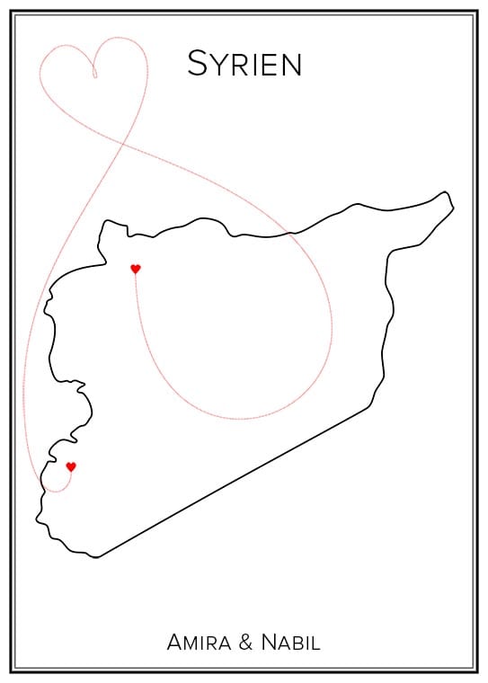 Kärlekskarta över Syrien