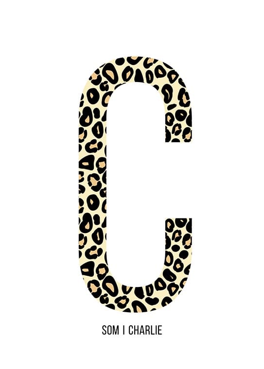 Bokstaven C leopard