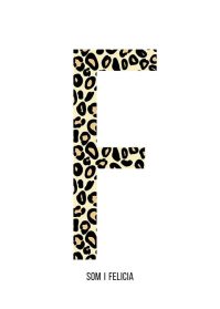 Bokstaven F leopard