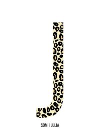 Bokstaven J leopard