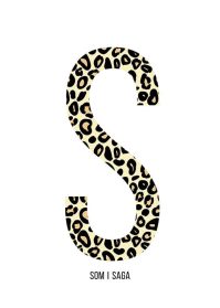 Bokstaven S leopard