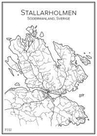 Stadskarta över Stallarholmen