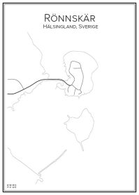 Stadskarta över Rönnskär