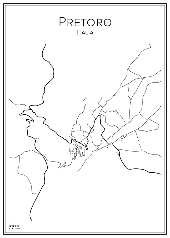 Stadskarta över Pretoro