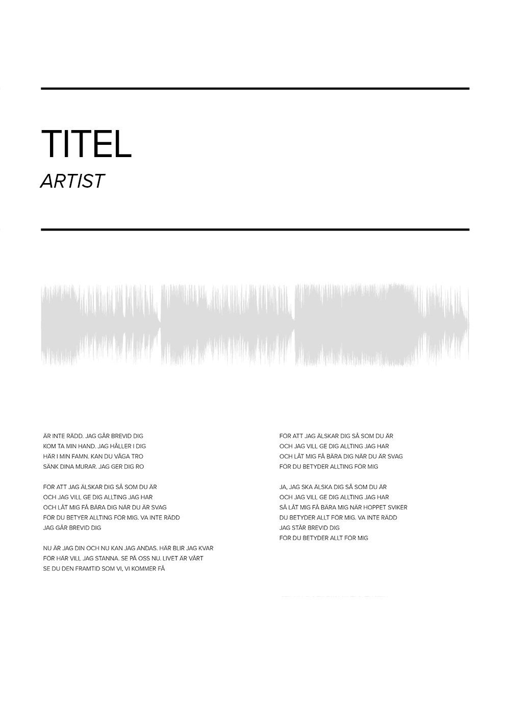 låttext poster