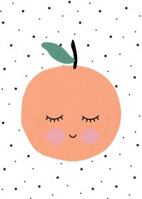 Apelsin-poster till barnrummet
