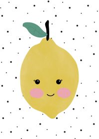 Citron-poster till barnrummet
