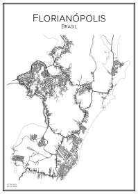 Stadskarta över Florianópolis