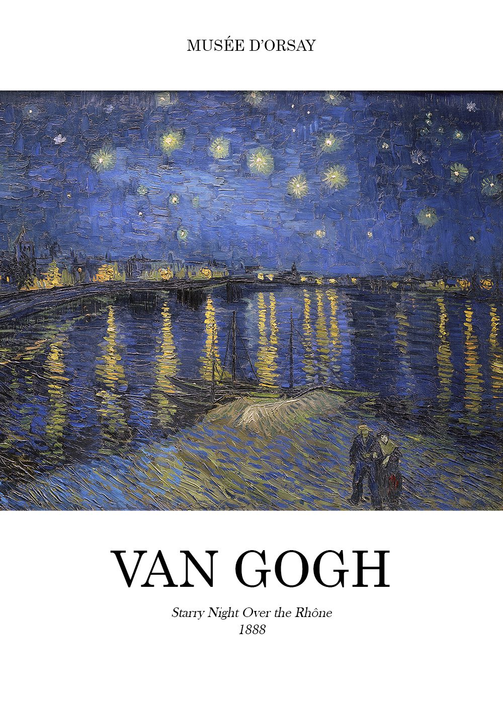 Starry Night Over the Rhone van Gogh Poster