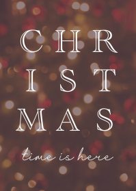 christmas time poster