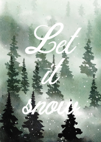 Let it snow Poster Julposter