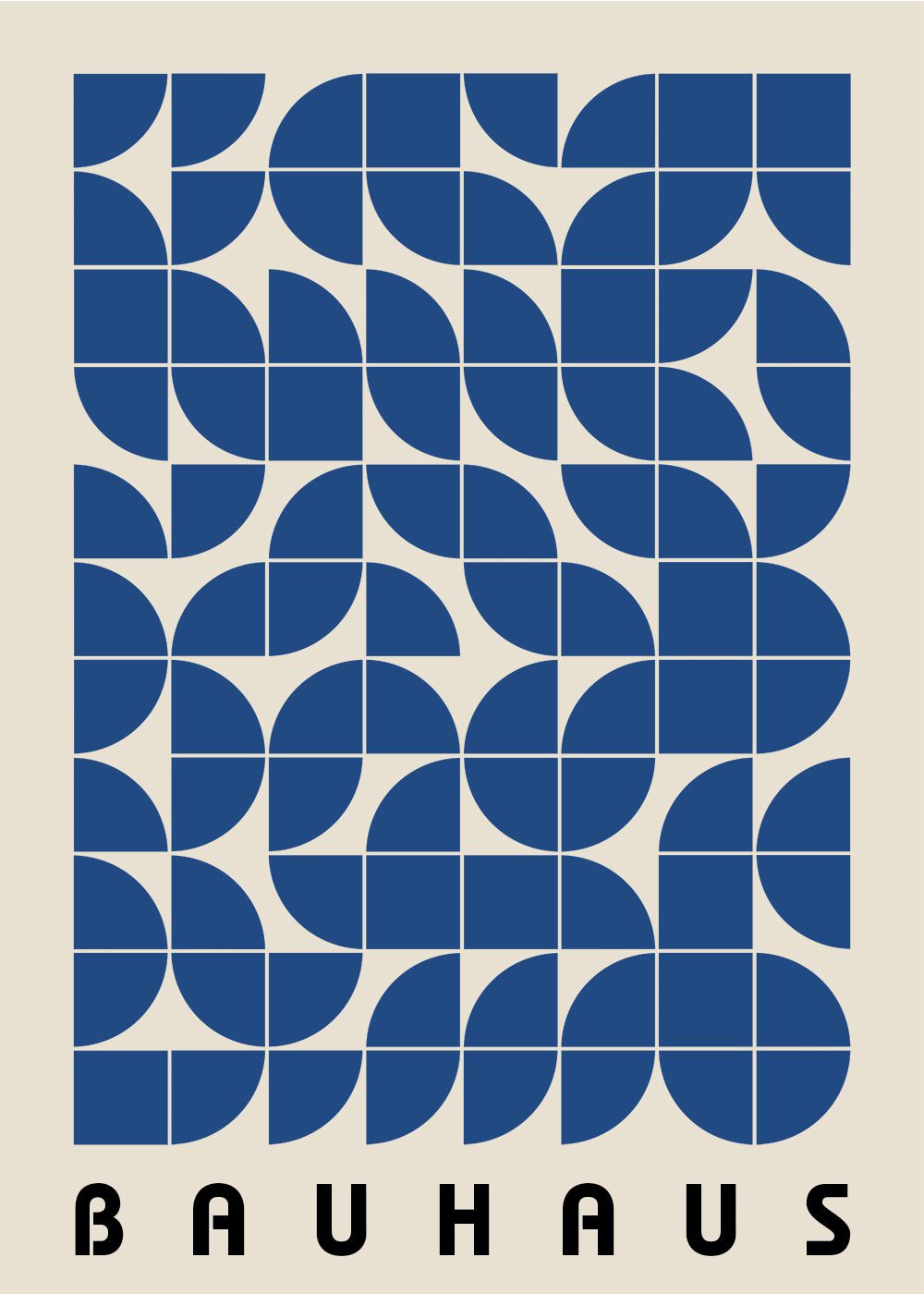 Bauhaus Poster Blue No1