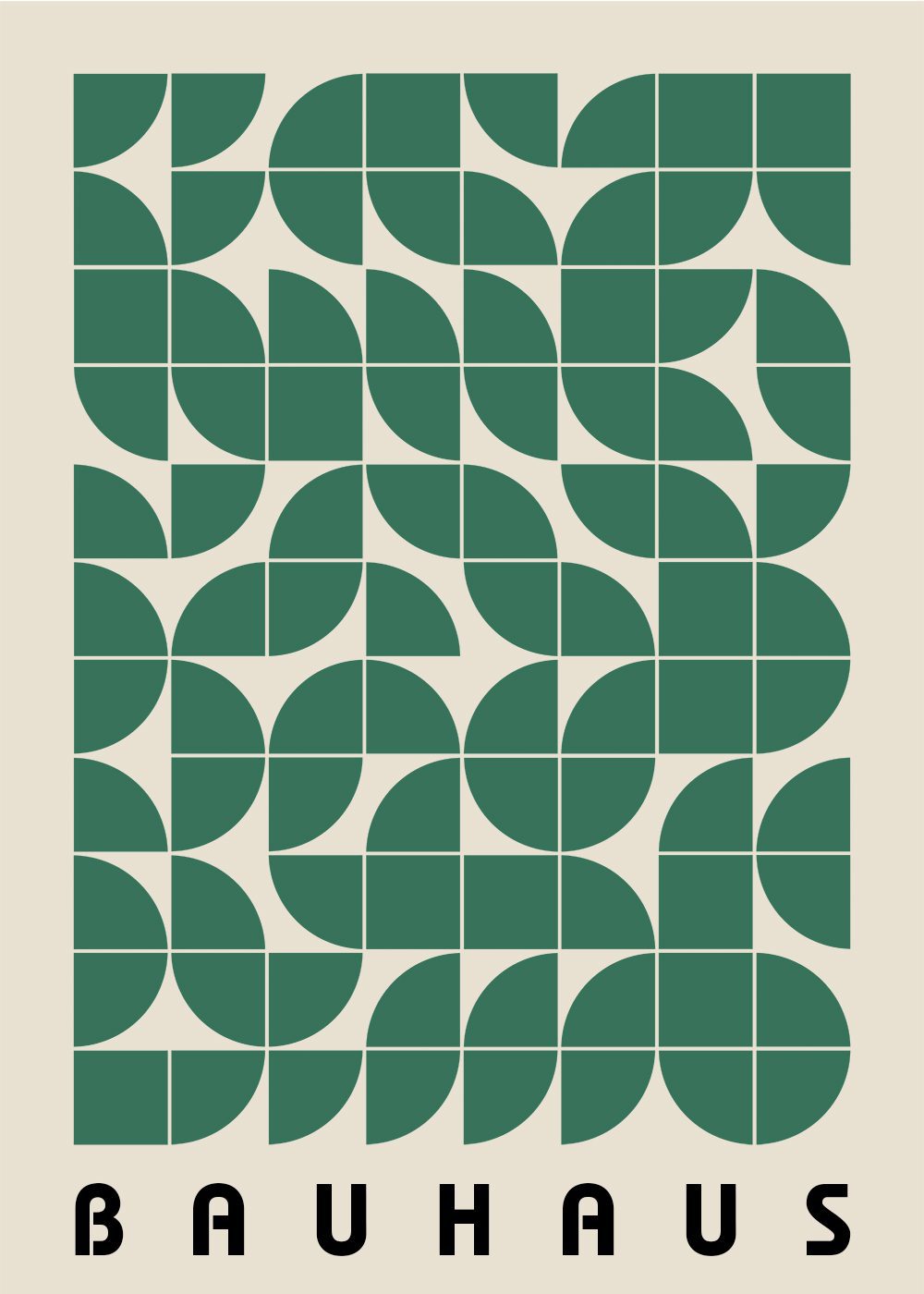 Bauhaus Poster Green No1