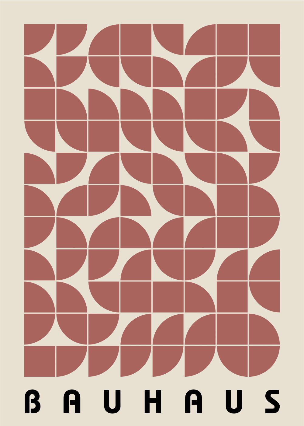Bauhaus Poster Red No1