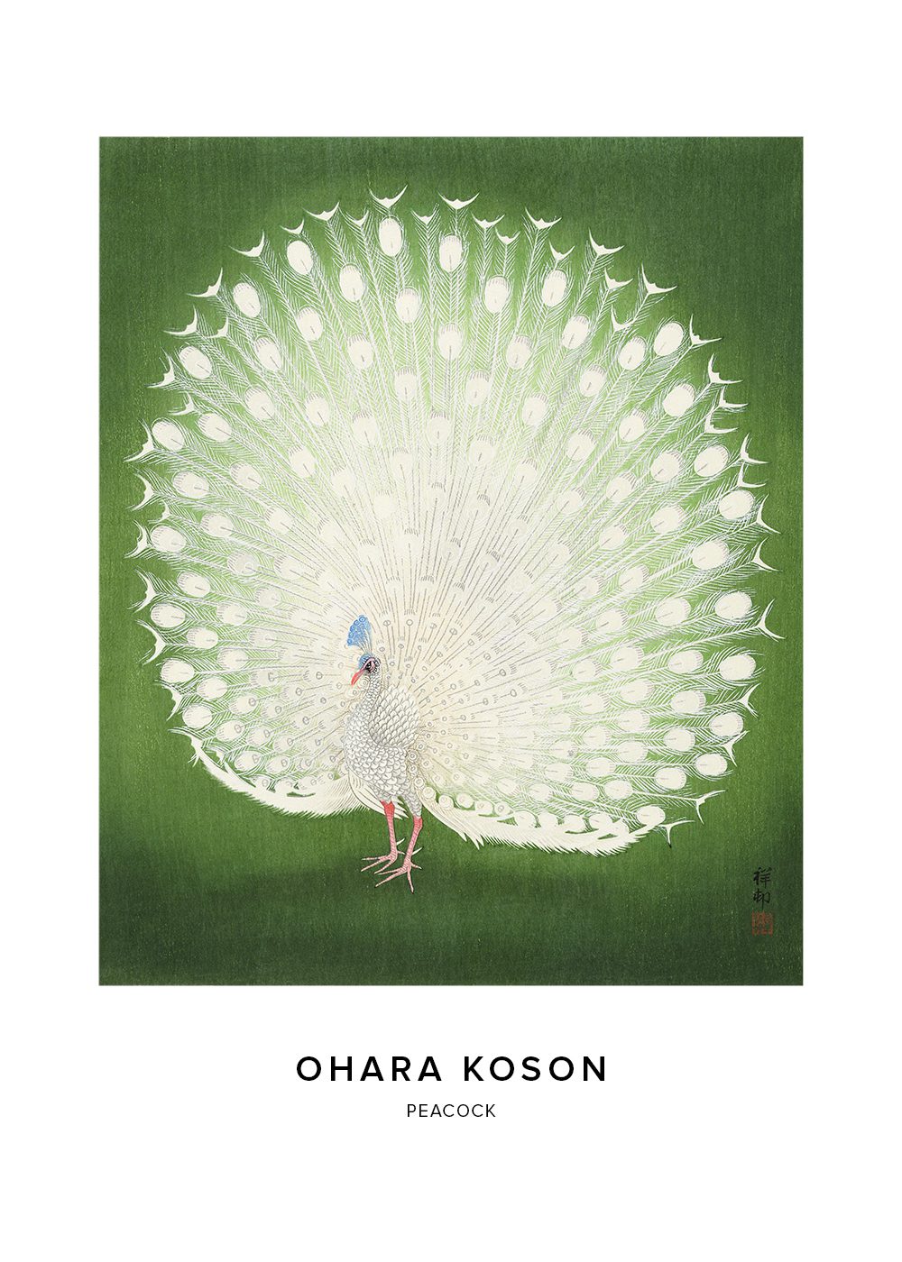 Peacock Ohara Koson Poster