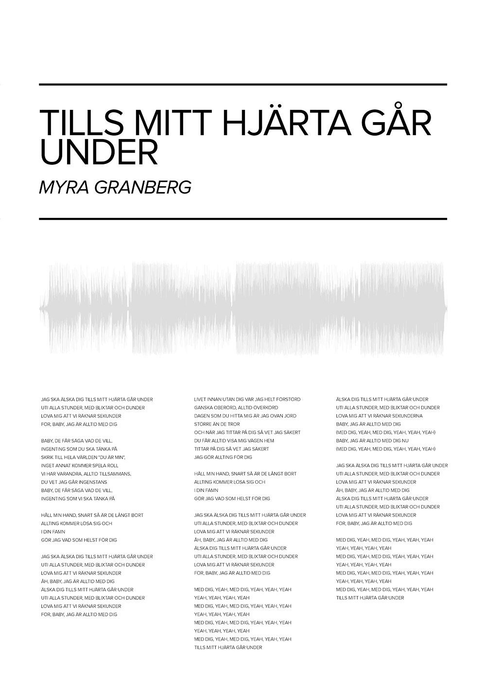 Myra Granberg - Tills mitt hjarta gar under poster