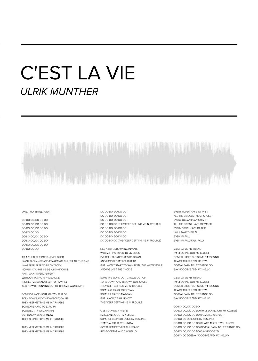 Ulrik Munther - C'est La Vie Poster